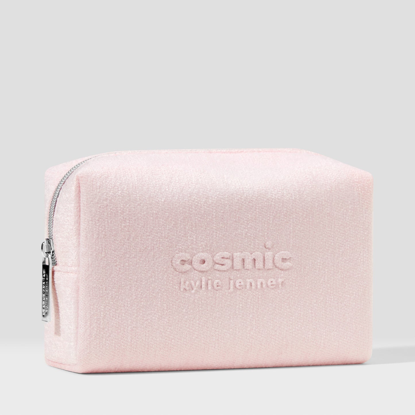 Cosmic Pink Velvet Makeup Bag