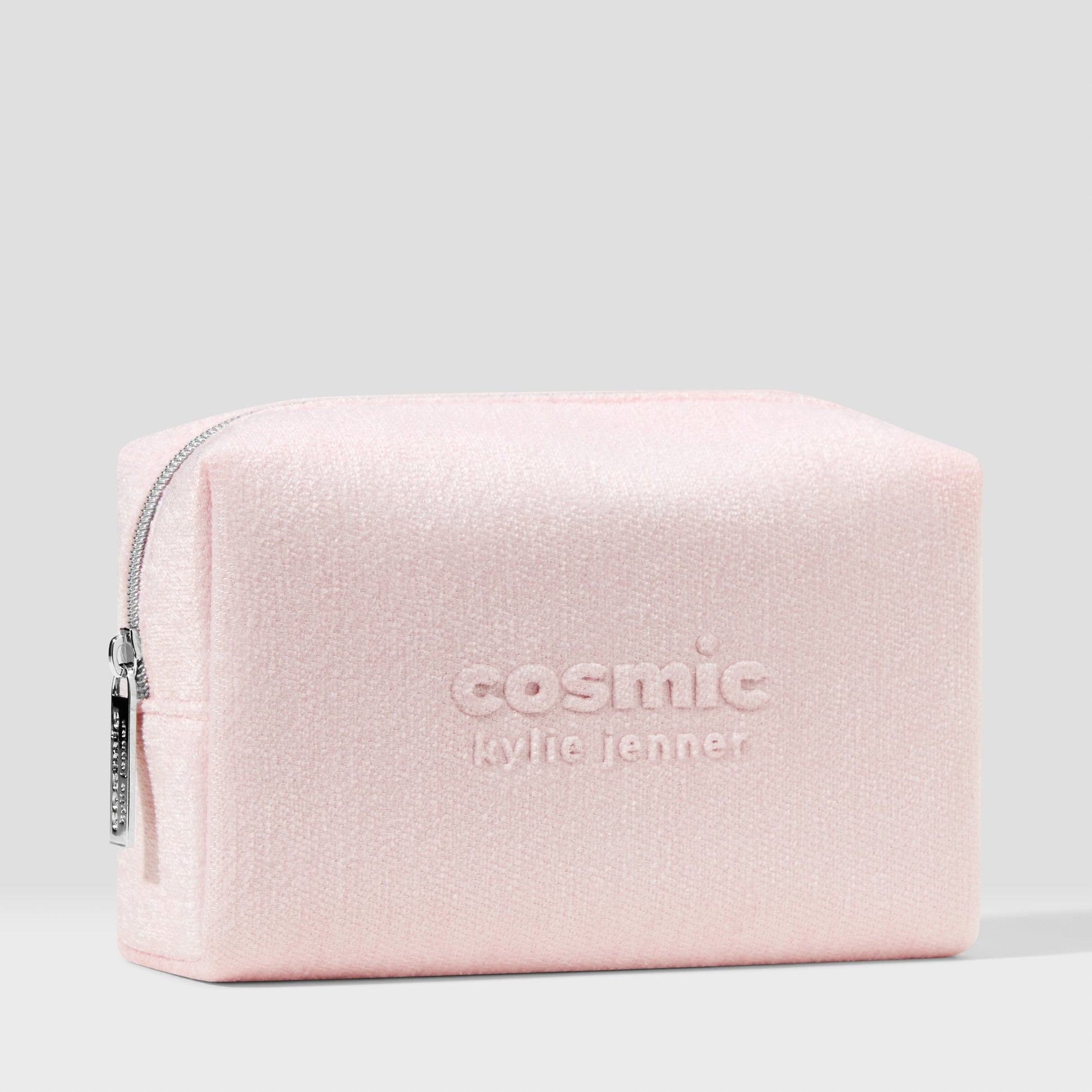 Cosmic Pink Velvet Makeup Bag
